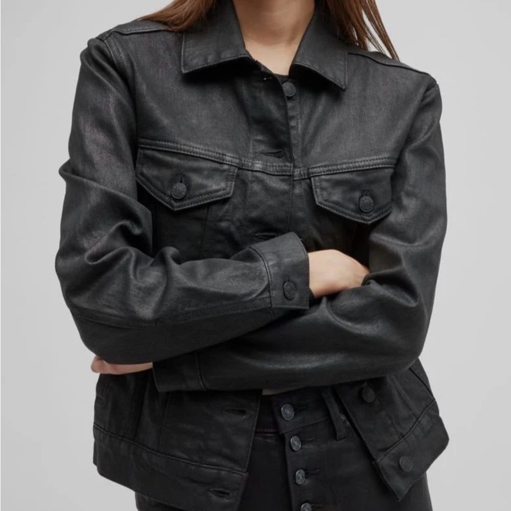 RAILS Classic Black Women's Black Jean Jacket - Medium New